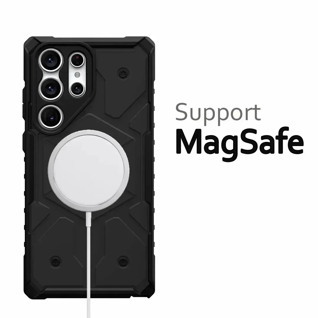UAG Shockproof Galaxy S25 Ultra Magsafe Rugged Magnetic Case - Protective Cover for Samsung Galaxy S25 Ultra with Strong Magnets - Perfect for Outdoor Adventures, Work & Daily Use