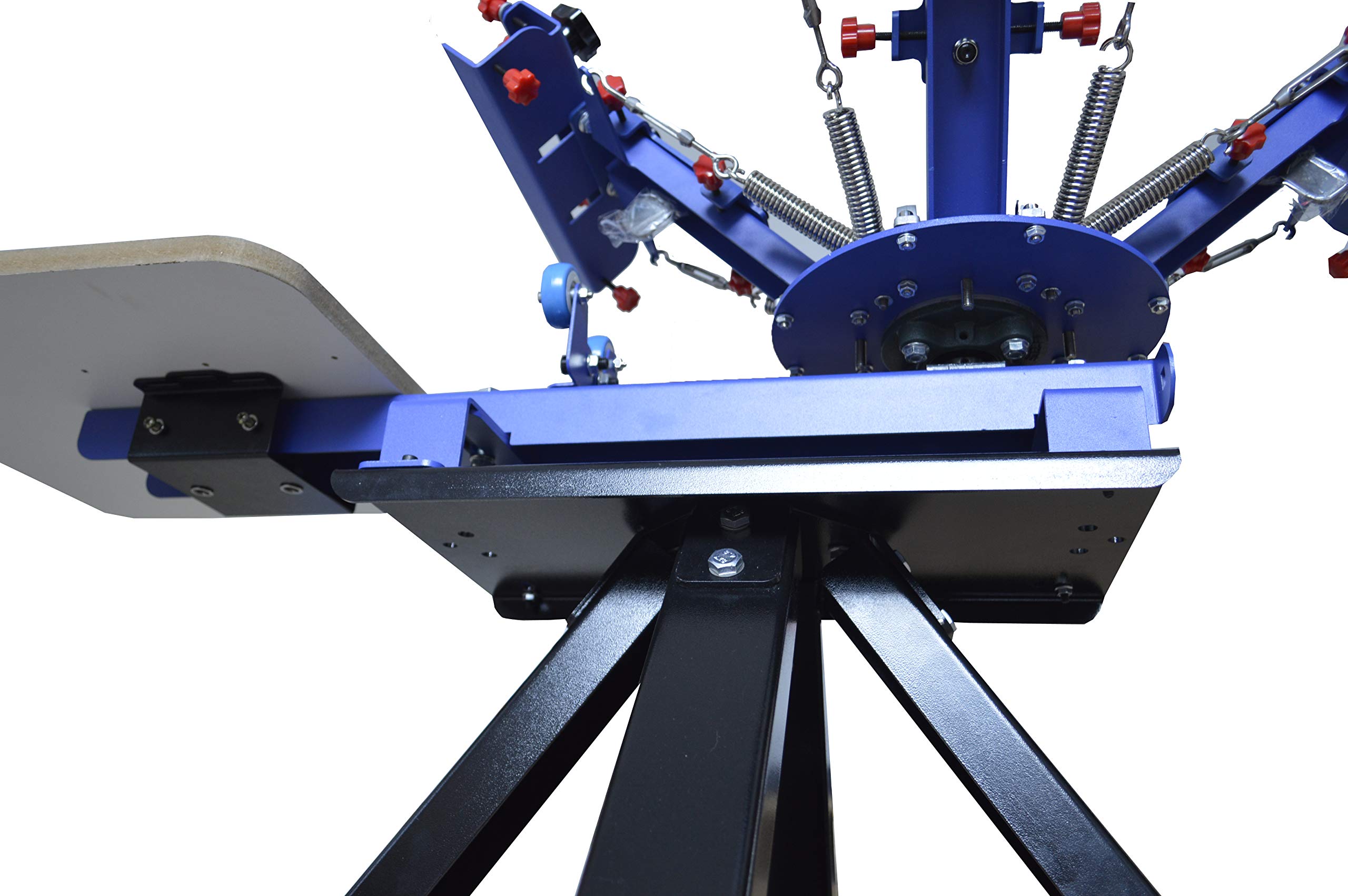 **TechTongda 4-Color 1-Station Screen Printing Press Machine for T-Shirt Printing - Perfect for DIY Custom Apparel & Small Business T-Shirt Production**