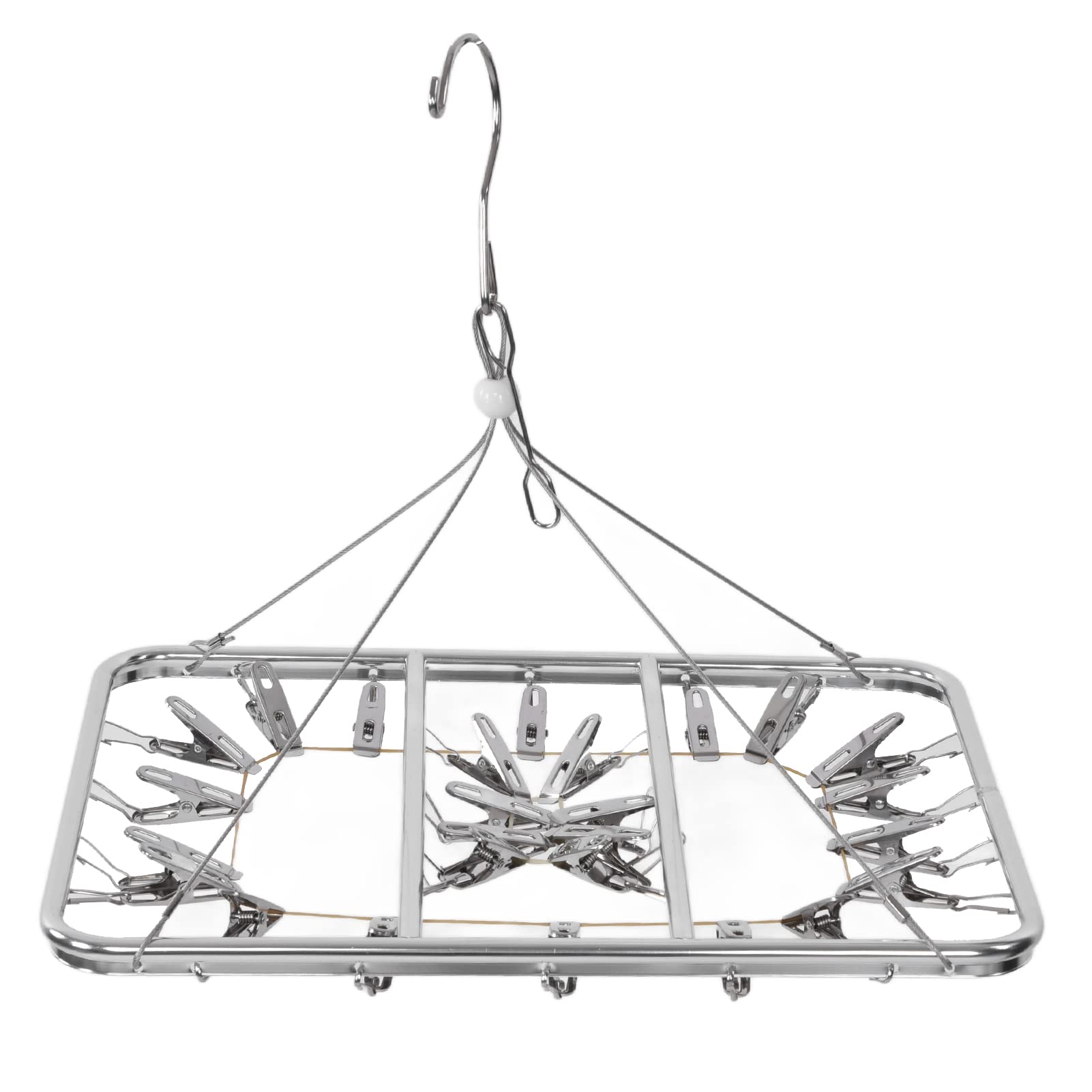 Yosoo Multi-Purpose Aluminum Alloy Clothes Hanger & Drying Rack for Balcony, Bedroom, Outdoor - Perfect for Laundry, Closet Organization & Travel Storage