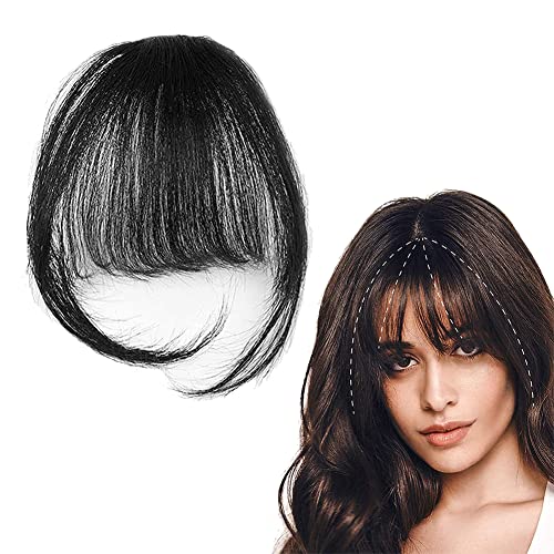 BowieMall Clip On Fringe Bangs for Women - Natural Color Hair Extensions | Instant Volume & Style for Everyday Wear, Parties & Cosplay