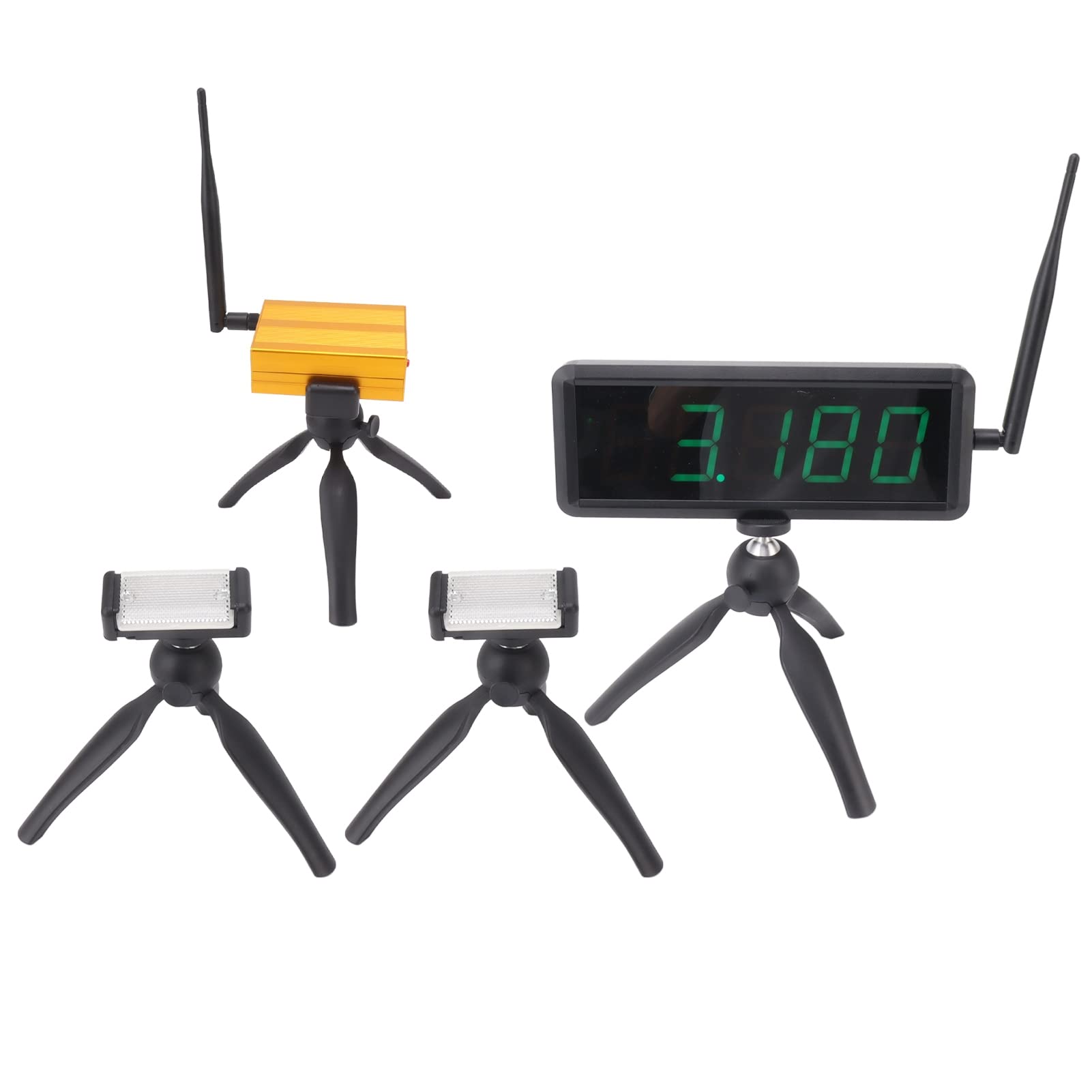 Wireless Digital Timer for Racing - Battery Powered Stopwatch for Sprint, Bike, Motorcycle & Skating Training - Track & Field Timer with 100-240V US Plug - Perfect for Outdoor Sports & Speed Drills