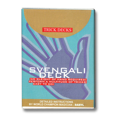 SVENGALI DECK: Premium Red Magic Trick Cards for Magicians - Perfect for Close-up Magic, Street Performances & Card Tricks