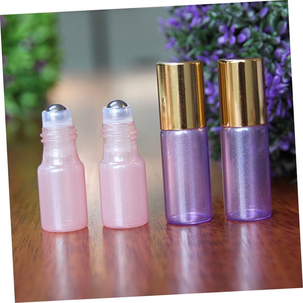 FOMIYES 12Pcs Glass Perfume Roller Bottles - Empty Refillable Mini Roll-On Bottles for Essential Oils & Aromatherapy - Travel Size Portable Perfume Containers for DIY, Gifts, and On-The-Go Use