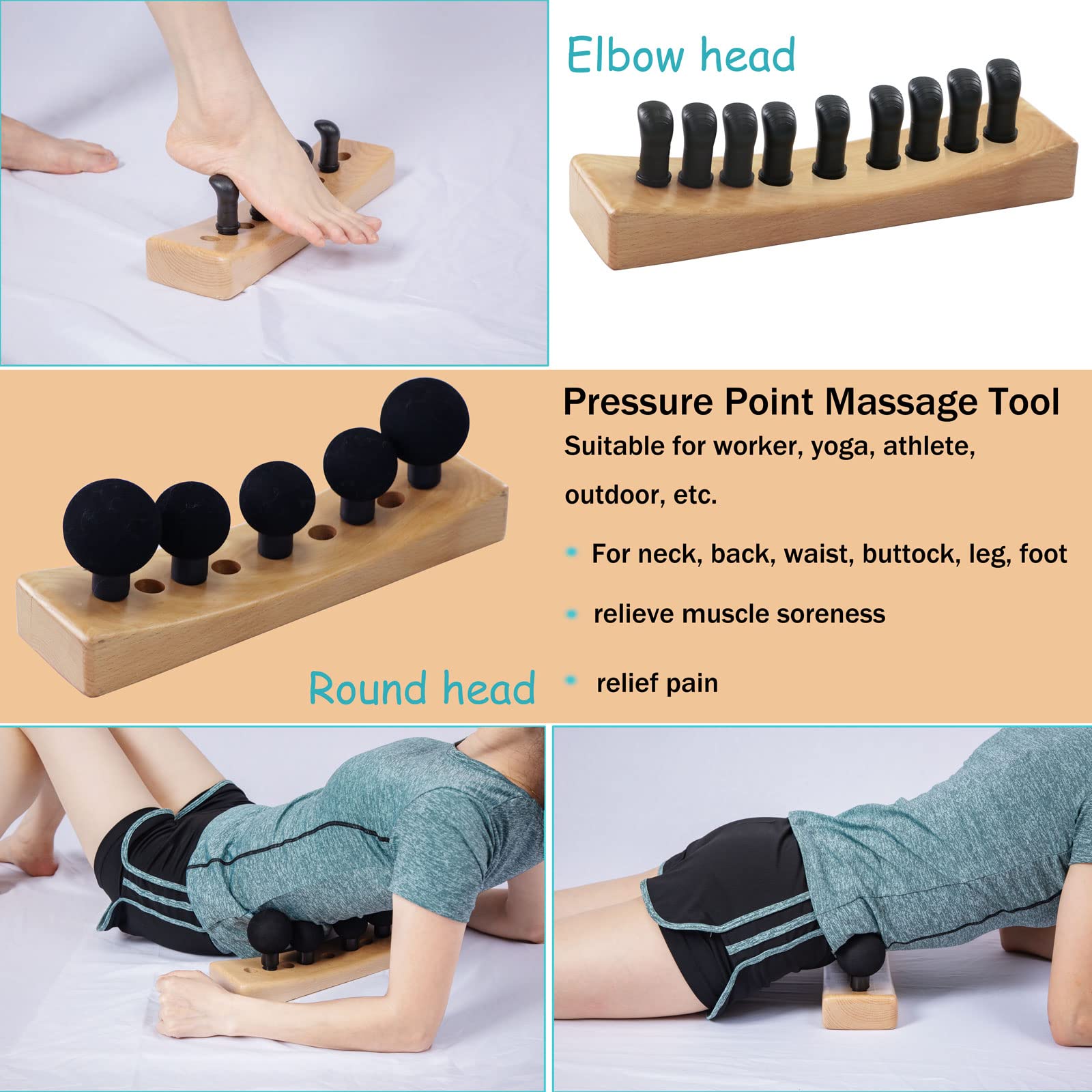 Premium Psoas Muscle Release Tool - Hip Hook for Flexor Muscle Therapy, Trigger Point Massage & Occipital Release - Ergonomic Wooden Therapy Tool for Pain Relief & Deep Tissue Relaxation (Perfect for Athletes, Physical Therapists & Home Massage Use)