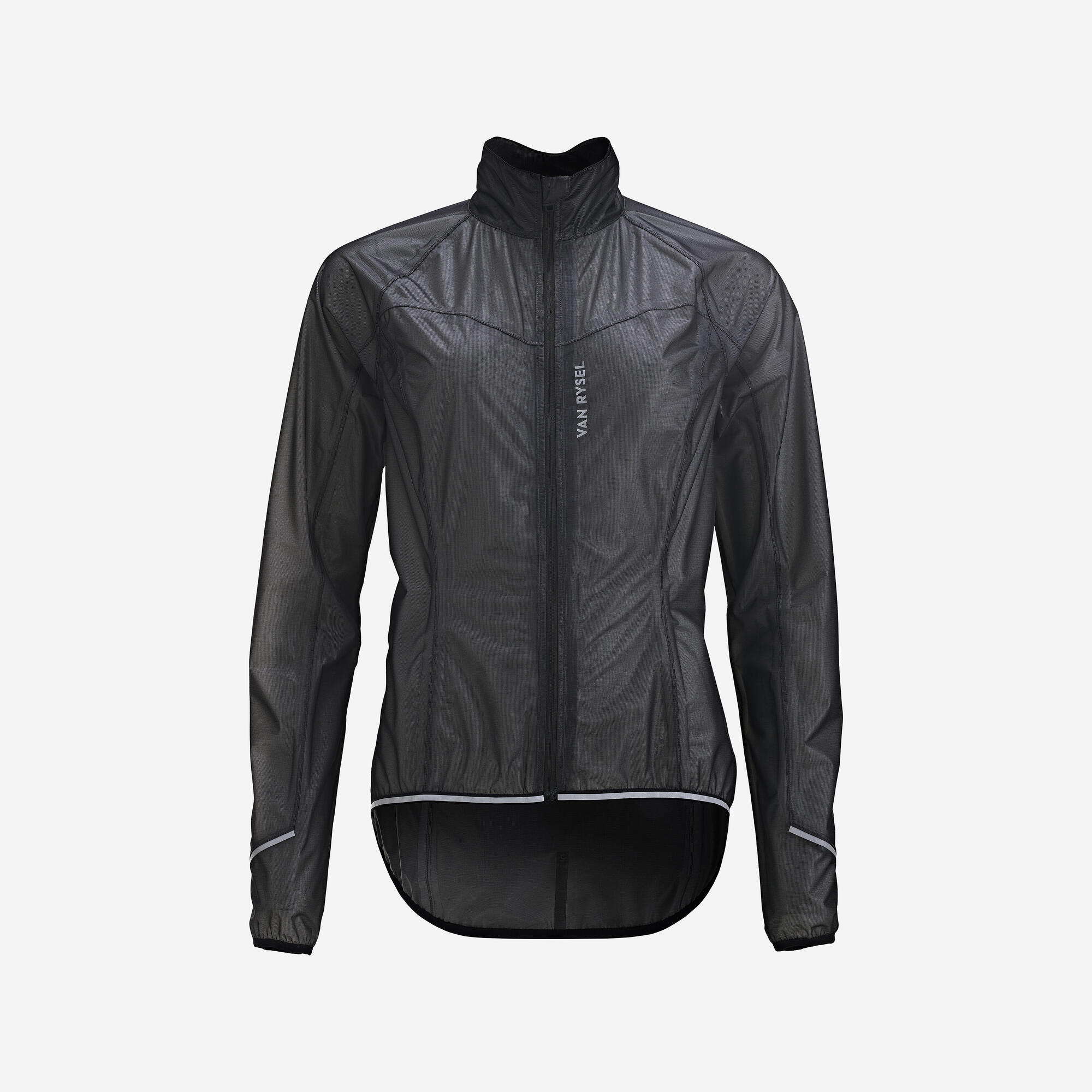 Van Rysel Women's Ultralight Waterproof Cycling Jacket - Breathable Windproof Bike Jacket for Outdoor Cycling & Commuting