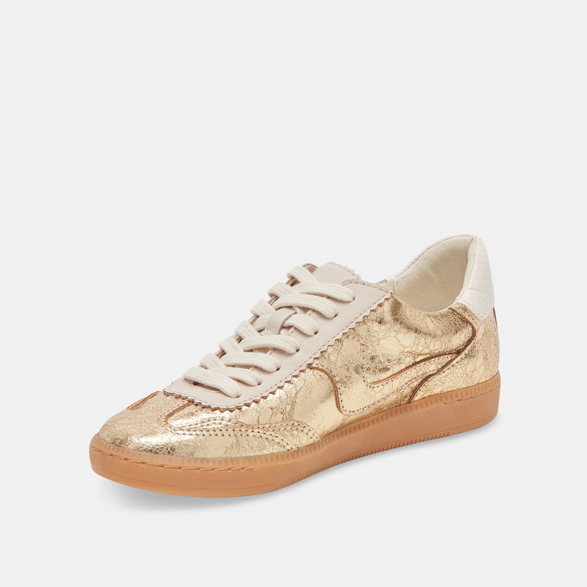 Distressed Leather Gold Notice Sneakers - Stylish Vintage-Inspired High-Top Shoes for Men & Women | Perfect for Casual Wear, Street Fashion, and Retro Outfits