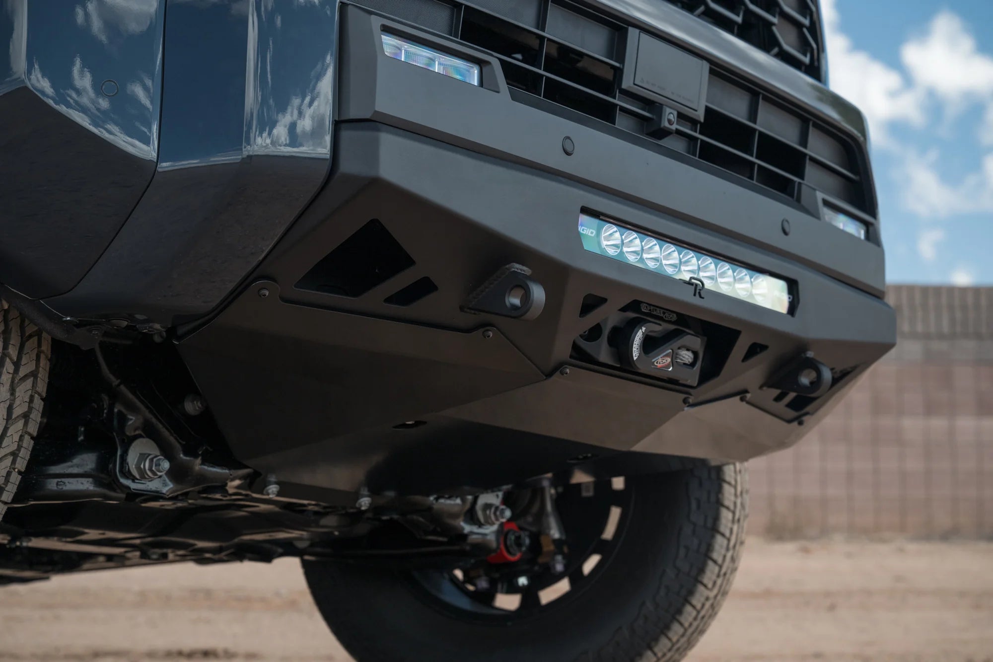 Rago Fabrication Heavy Duty Center Mount Winch Front Bumper with Skid Plate for 2025+ Toyota 4Runner | Off-Road Protection & Recovery | Perfect for Rock Crawling & Overland Adventures