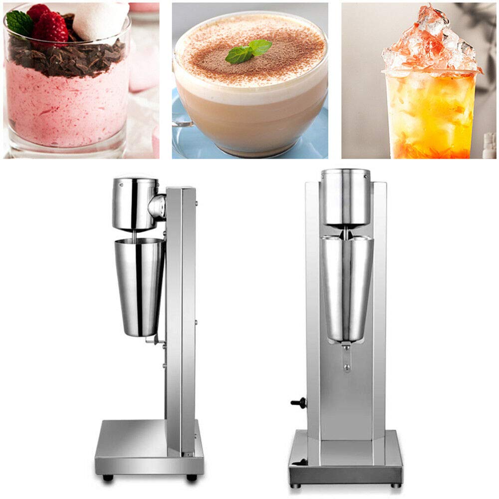 Commercial Milkshake Maker - Heavy Duty Stainless Steel Drink Mixer for Shakes, Smoothies, Protein Drinks & Soda Fountain - Perfect for Restaurants, Cafes & Ice Cream Shops