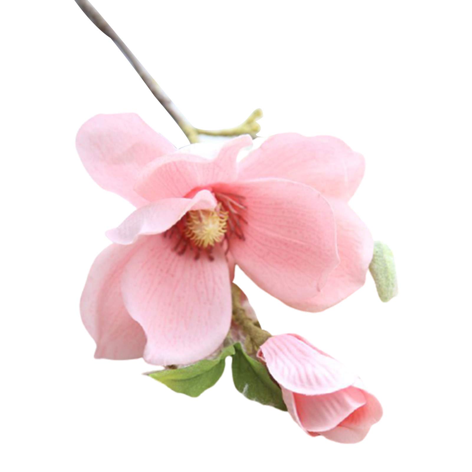 Meideli Artificial Magnolia Silk Flowers - Realistic Simulation Bonsai Plants & Bouquet for Home Decor, Wedding Centerpieces, Bridal Party, and Gift Giving | Perfect for Living Room, Bedroom, Office, and Event Decorations