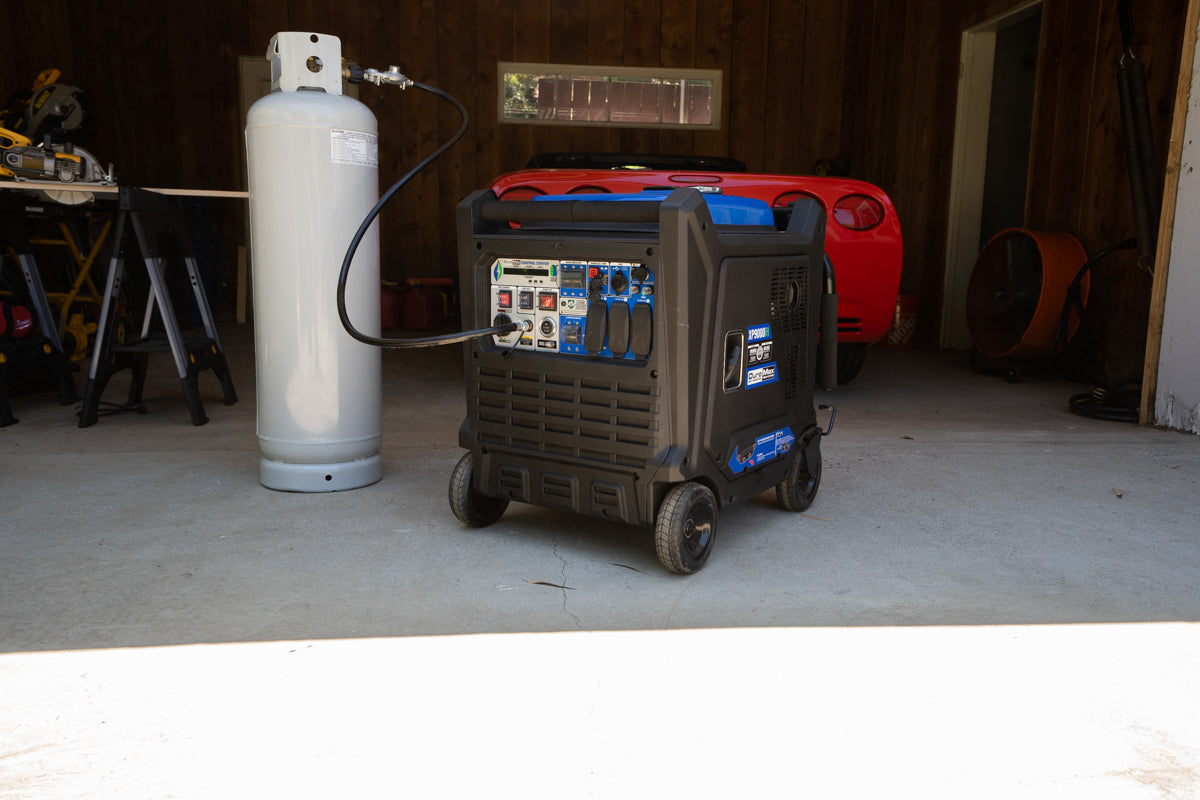 9,000 Watt Dual Fuel Portable Inverter Generator with CO Alert - Reliable Backup Power for Home, Camping & Emergency Use