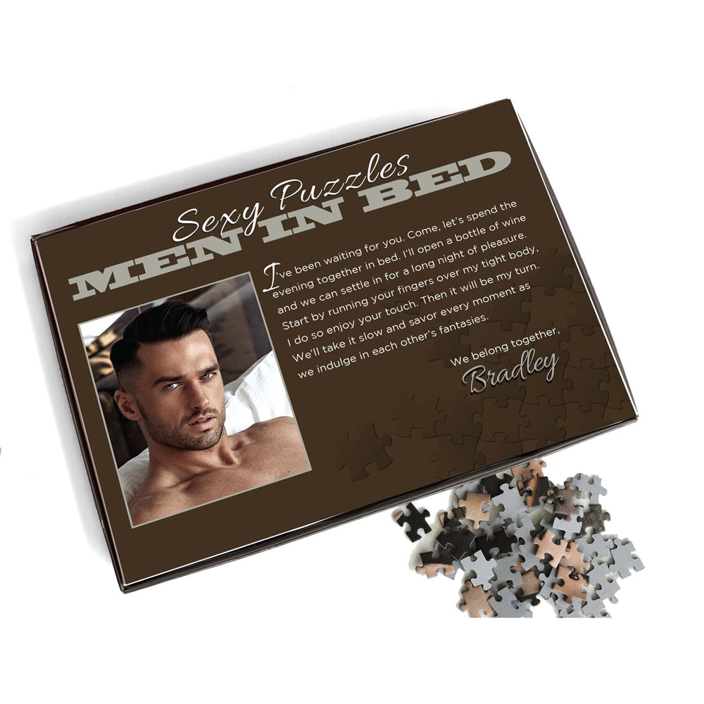 1000 Piece Jigsaw Puzzle - Handsome Man in Bed - Adult Puzzle Game for Couples & Date Nights - Perfect for Romantic Gifts & Home Decor