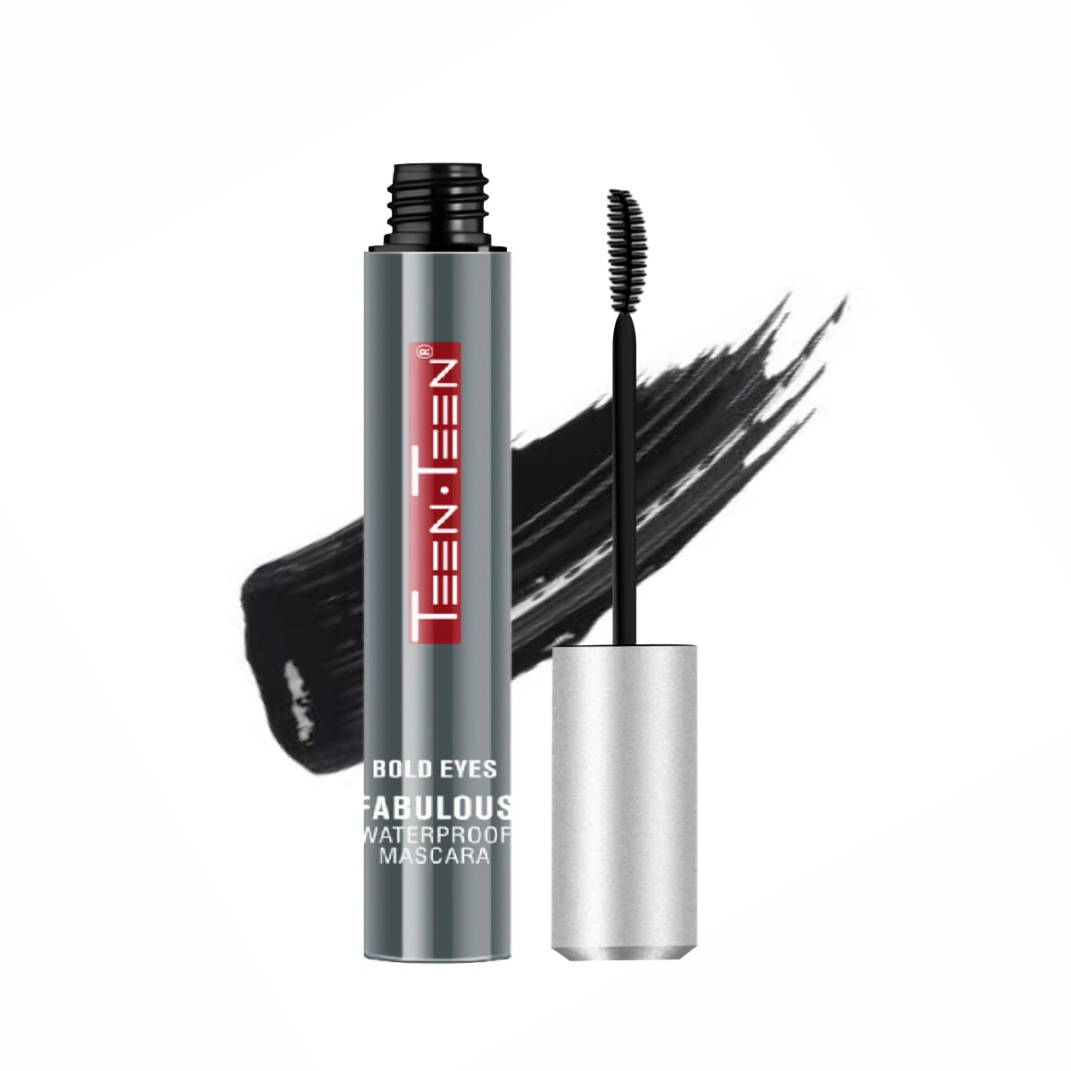 TEEN.TEEN Waterproof Mascara - Volumizing & Lengthening | 24H Long-Lasting, Smudge-Proof | Perfect for Swimming, Gym & Special Occasions