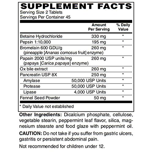 BariatricPal Superzymes Digestive Enzyme Supplement - 90 Tablets for Better Digestion & Nutrient Absorption | Supports Weight Loss & Gut Health | Ideal for Post-Bariatric Surgery & Digestive Discomfort Relief
