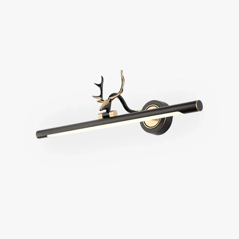 Reindeer Antler LED Bathroom Mirror Lights - Christmas Holiday Decor for Home, Bedroom, Vanity & Makeup Area - Warm White Fairy String Lights for Cozy Ambiance
