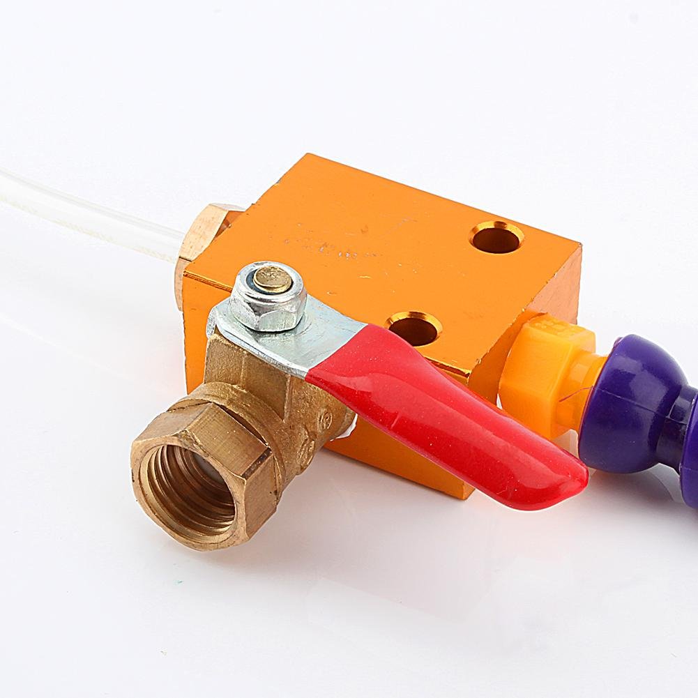 Adjustable Coolant Spray System with Magnetic Base - 8mm Air Pipe Thread for CNC Lathe, Milling & Drilling Machines | Perfect for Metalworking & Coolant Lubrication in Workshops