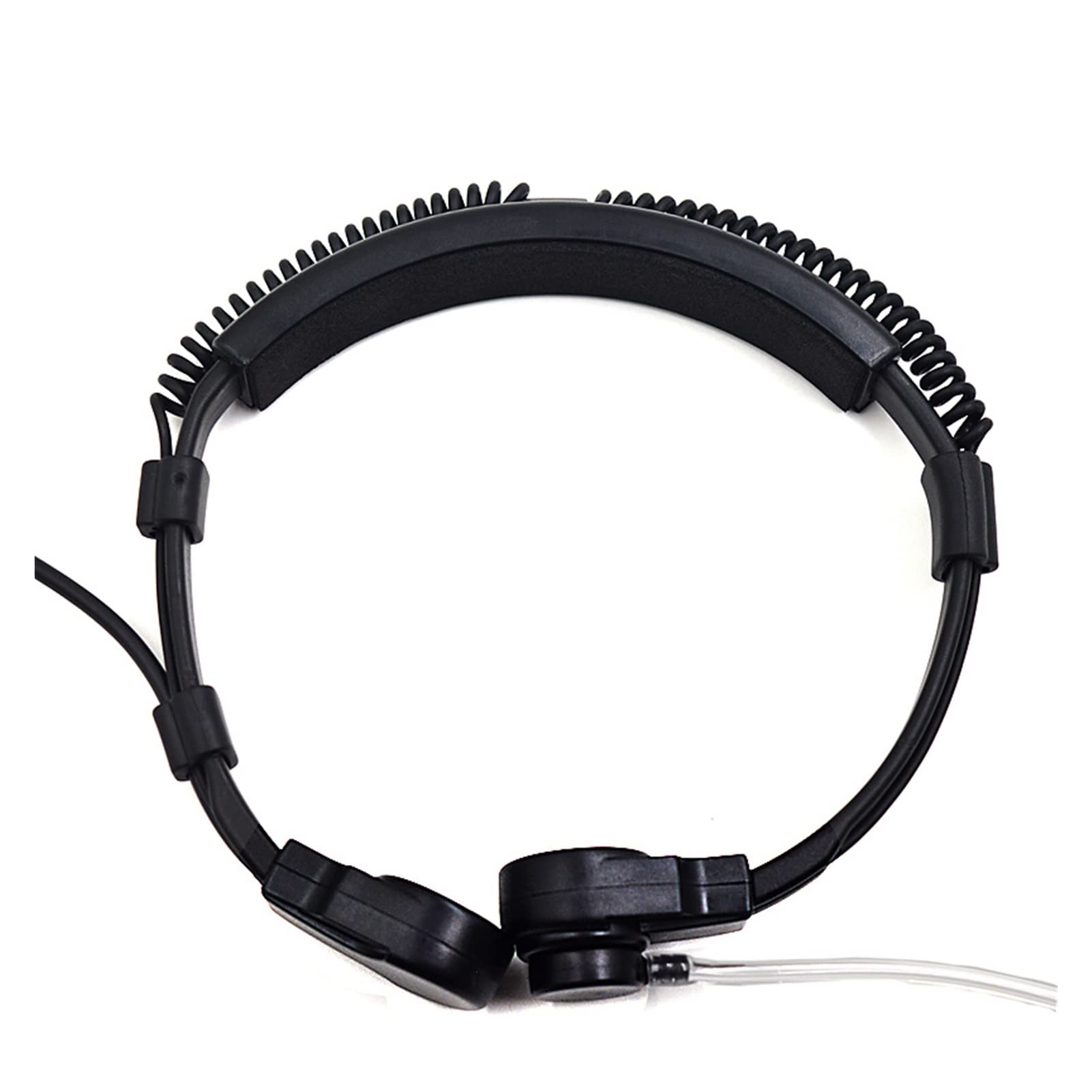 BMINO Throat Microphone Headset - Covert Earpiece with PTT for Walkie Talkie Radios - Compatible with Yaesu, Vertex FT-60R, VX-3R, VX-5R, FT-250R - Perfect for Security, Surveillance & Outdoor Adventures