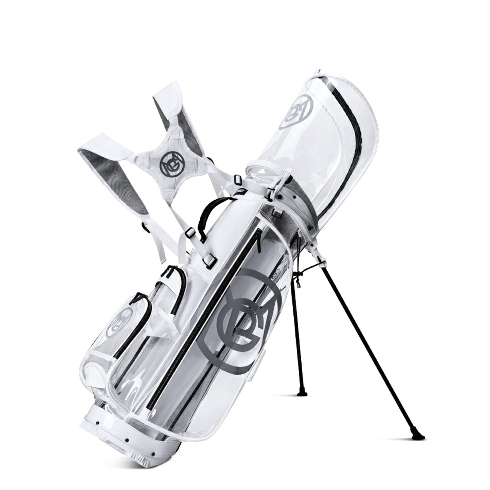 2023 PGM Golf Stand Bag - Lightweight 5-Way Divider Waterproof Golf Bag with Strap & Stand | Durable Portable Golf Club Cart Bag for Men & Women | Perfect for Driving Range, Course & Travel