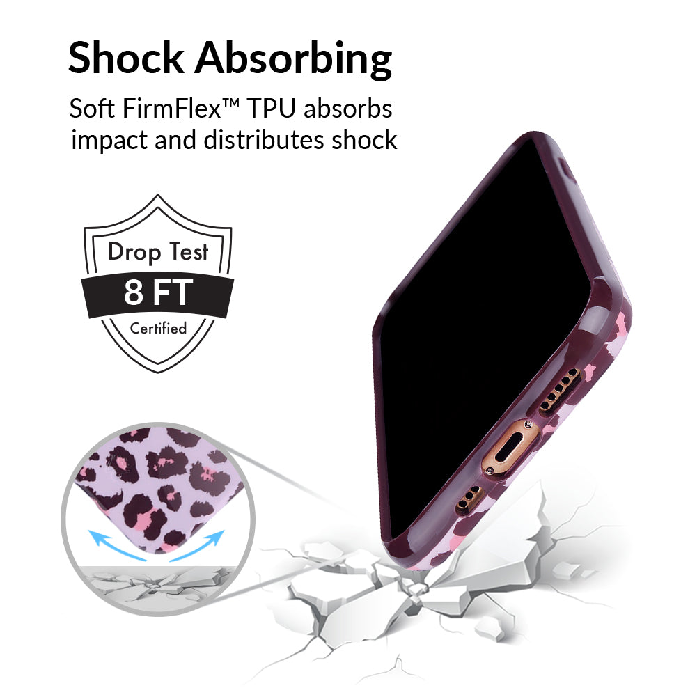 Stylish Pink Leopard Print iPhone Case - Trendy Protective Cover for iPhone Models | Perfect Gift for Women & Girls | Great for Everyday Use, Travel & Fashion Accessories