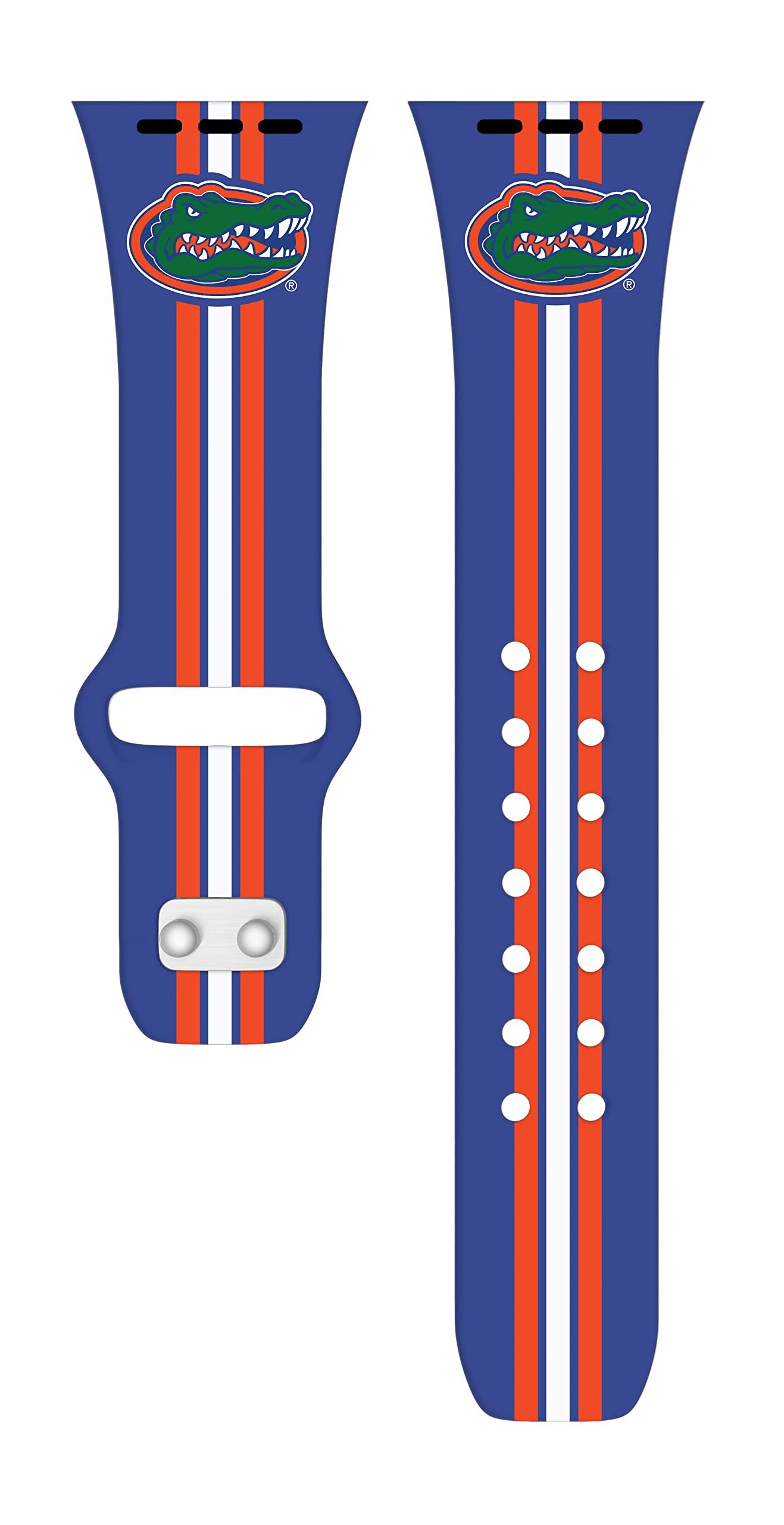 Florida Gators HD Watch Band Compatible with Apple Watch Series 1-9 - Durable Silicone Sports Strap for Workouts & Daily Use - Official NCAA Team Design for Gators Fans