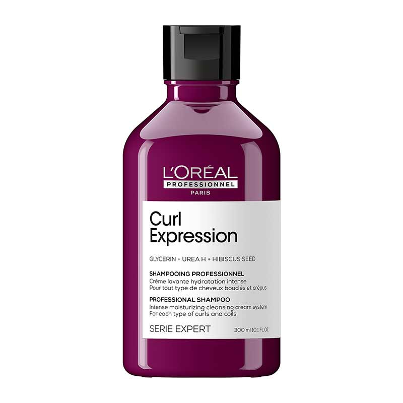 L'Oréal Professionnel Curl Expression Moisturizing & Hydrating Shampoo for Curly & Coily Hair - Nourishing Formula for Defined Curls & Frizz Control - Perfect for Daily Hair Care & Salon-Quality Results at Home
