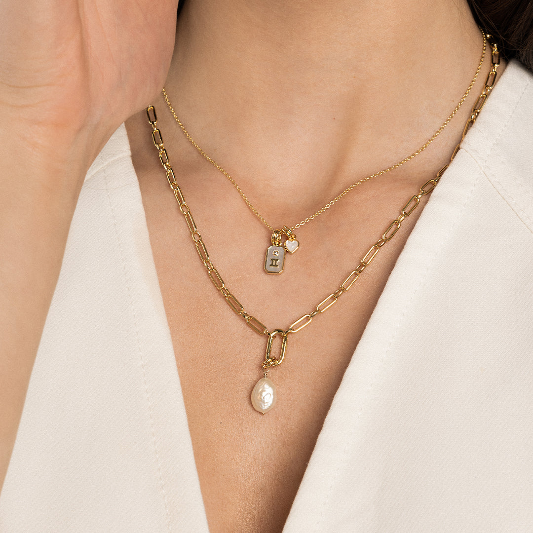 Devote Heart Charm Necklace - Dainty Gold/Silver Love Pendant for Women - Perfect for Valentine's Day Gifts, Anniversary Presents & Everyday Elegance
