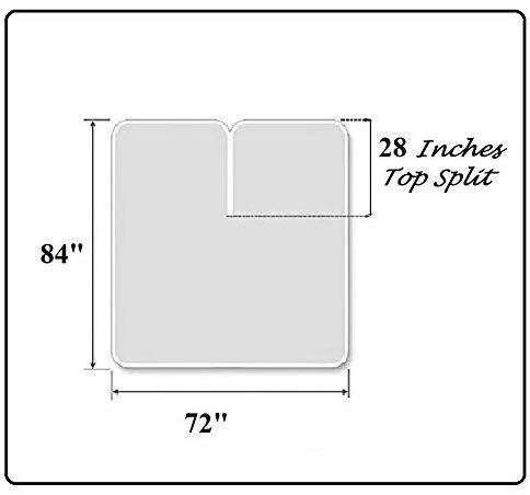 Split Head California King Mattress Protector for Adjustable Beds - 12