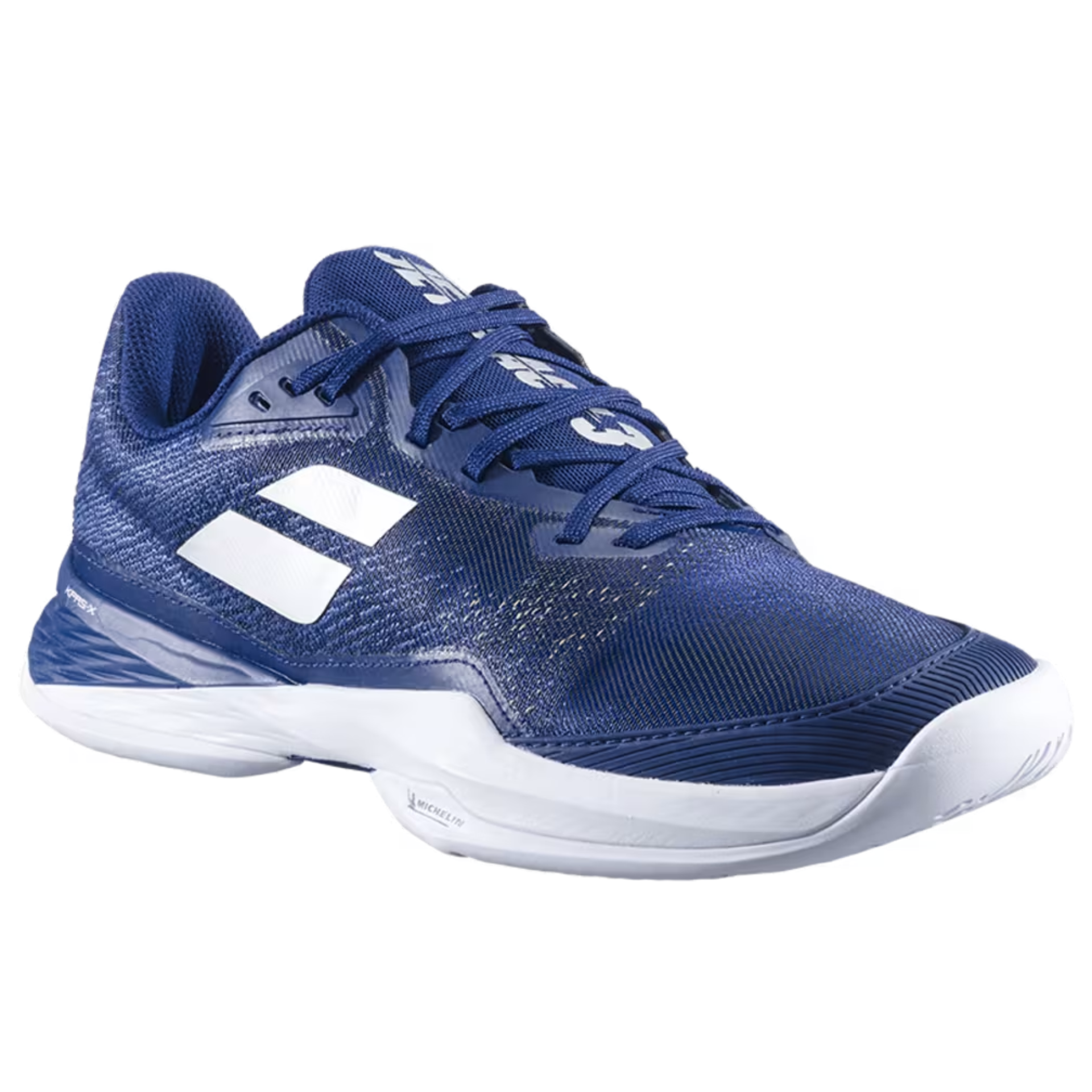 Babolat Jet Mach 3 All Court Men's Tennis Shoes - Dark Blue/Silver - Lightweight & Durable for Hard Court & Clay Court Play