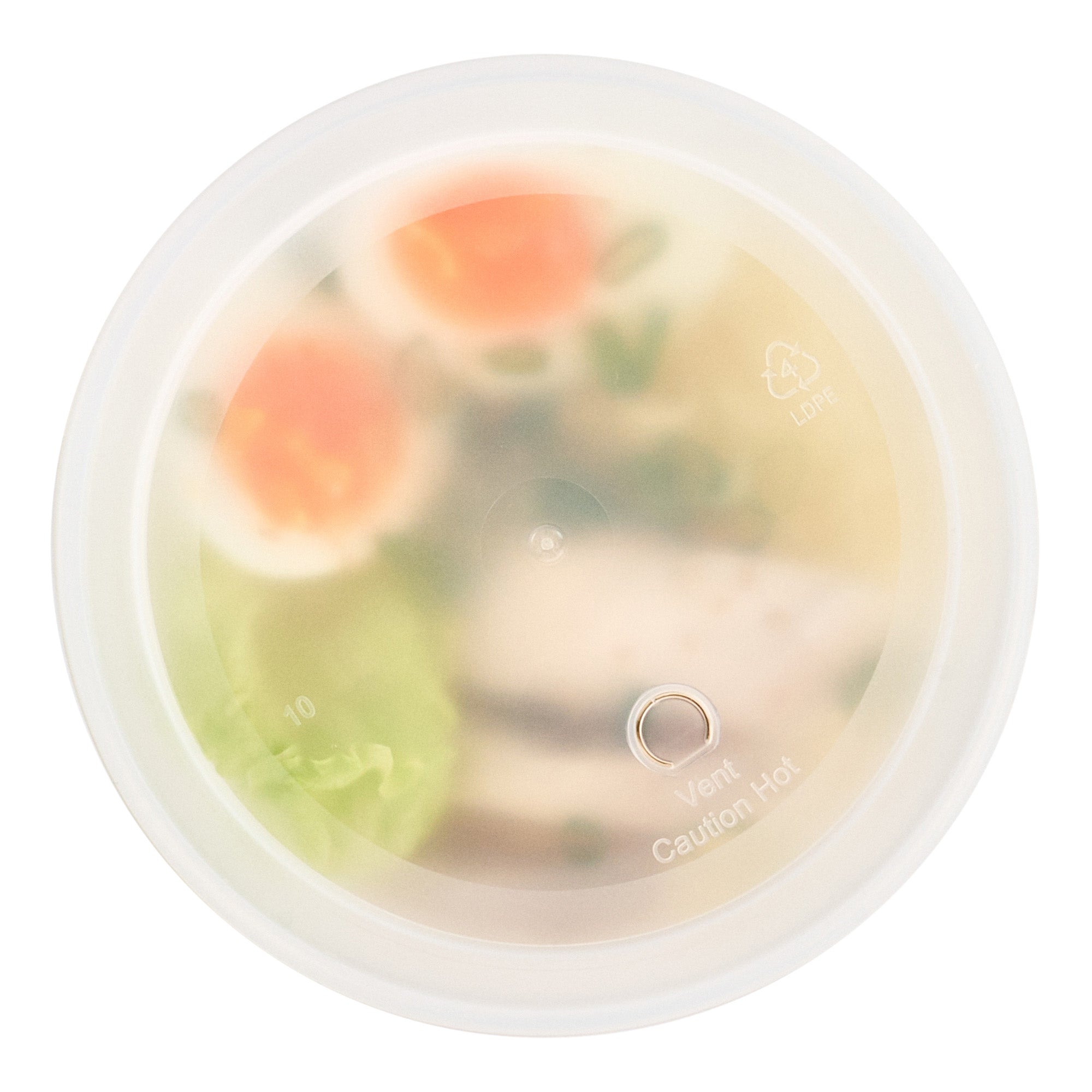 48 oz Round Clear Plastic Soup Containers with Lids - 100 Count Bulk Pack (5