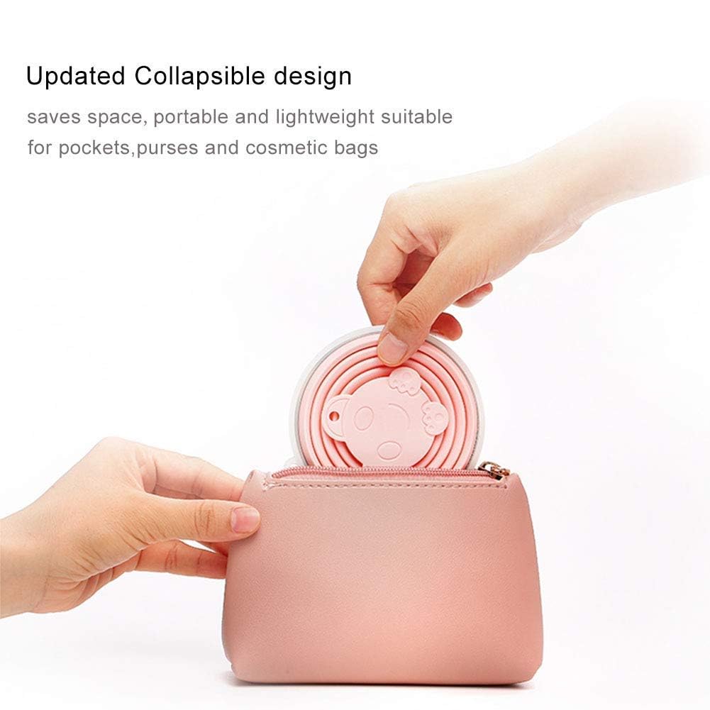 Collapsible Travel Cup - Silicone Folding Water Cup with Lid | Reusable & Portable Drinking Mug for Camping, Hiking, Picnics | BPA-Free Telescopic Tumbler for Hot & Cold Beverages | Perfect for Outdoor Adventures, Office Use and Daily Commute