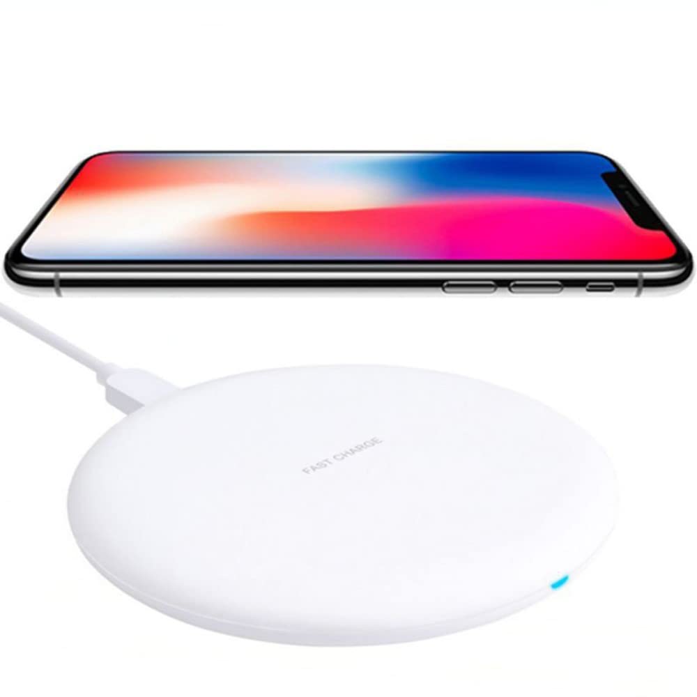 Fast Wireless Charger Pad 10W for vivo X70 Pro+ - Soft Touch Qi-Certified Charging Station | Perfect for Home, Office & Travel Charging