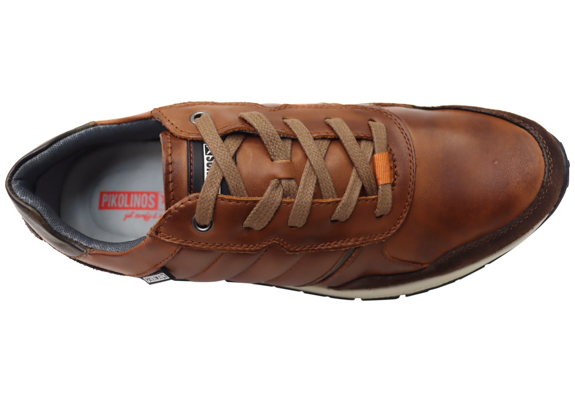 Pikolinos Men's Ferrol M9U 6139 Comfortable Leather Lace-Up Casual Shoes for Walking, Travel & Everyday Wear - Brown Leather Loafers for Work & Outdoor Activities