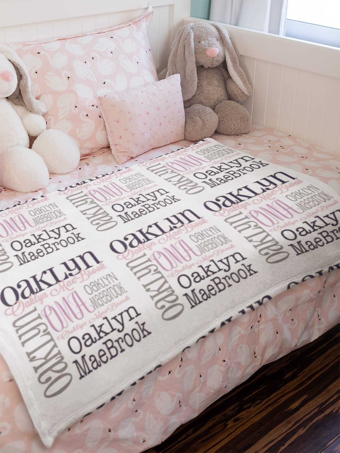 Personalized Baby Blanket with Name - Custom Monogrammed Newborn Blanket for Boys & Girls - Soft & Cozy Gift for Birthdays, Showers & Nursery Decor - Perfect for Cuddling & Keepsake Memories