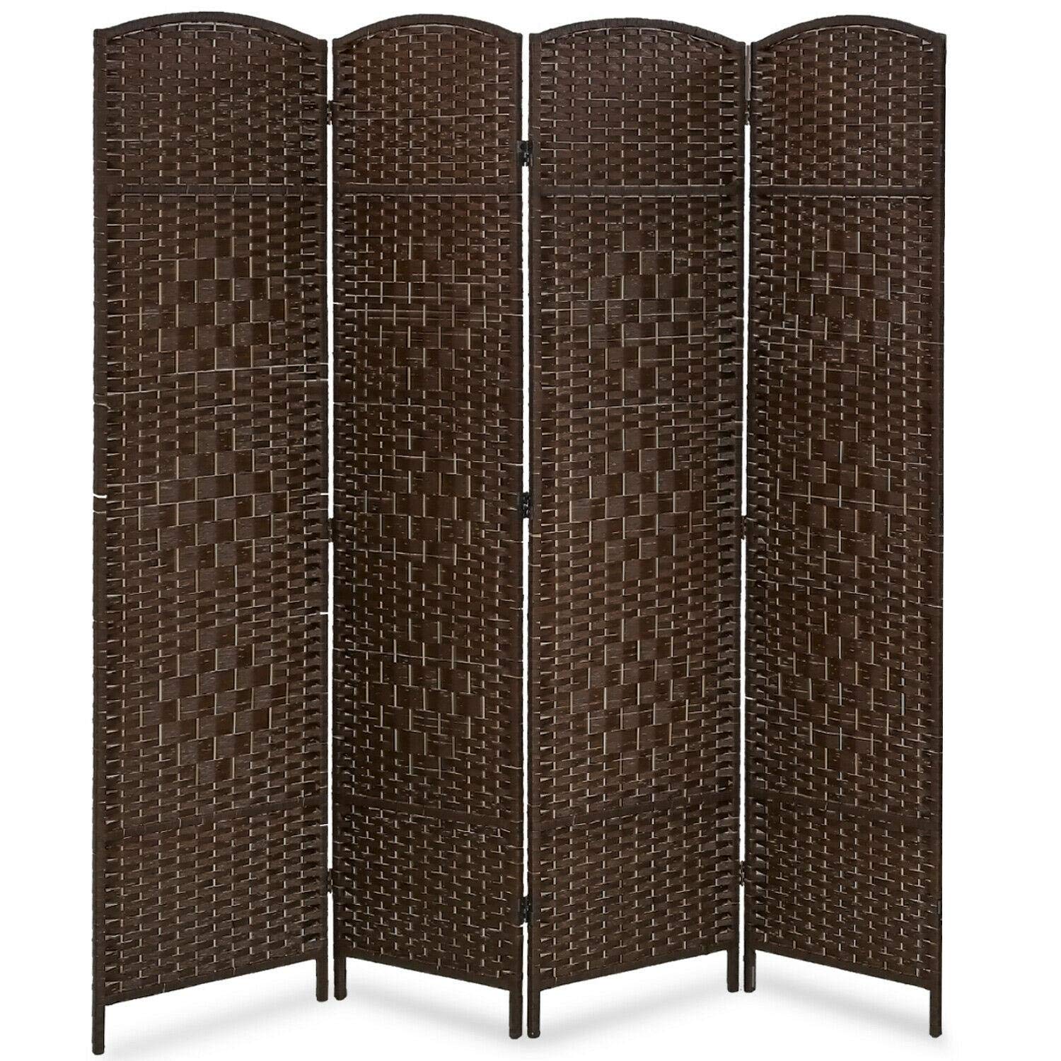 Brown Soundproof Room Divider Curtain Panel - Silverst Panel for Bedroom, Closet & Office Partition - Noise Reducing Long Wall Divider Curtains for Privacy & Space Separation