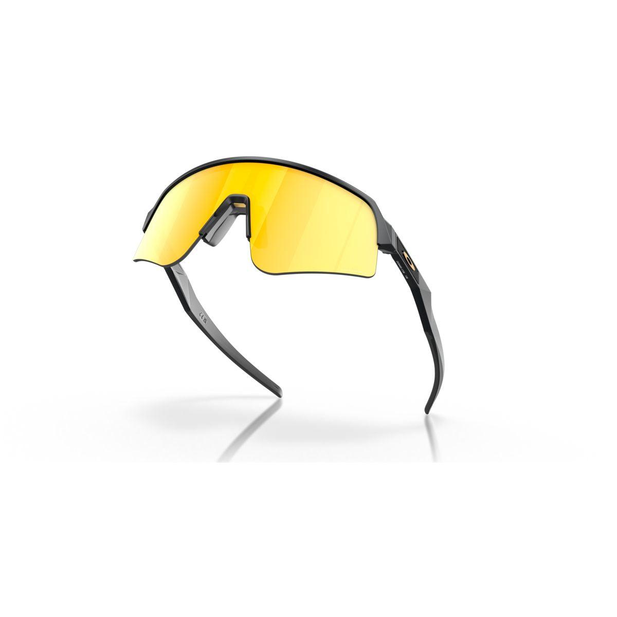 Oakley Sutro Lite Sweep Sunglasses Matte Carbon Frame with Prizm 24K Lens - Sporty Style for Cycling, Running & Outdoor Activities