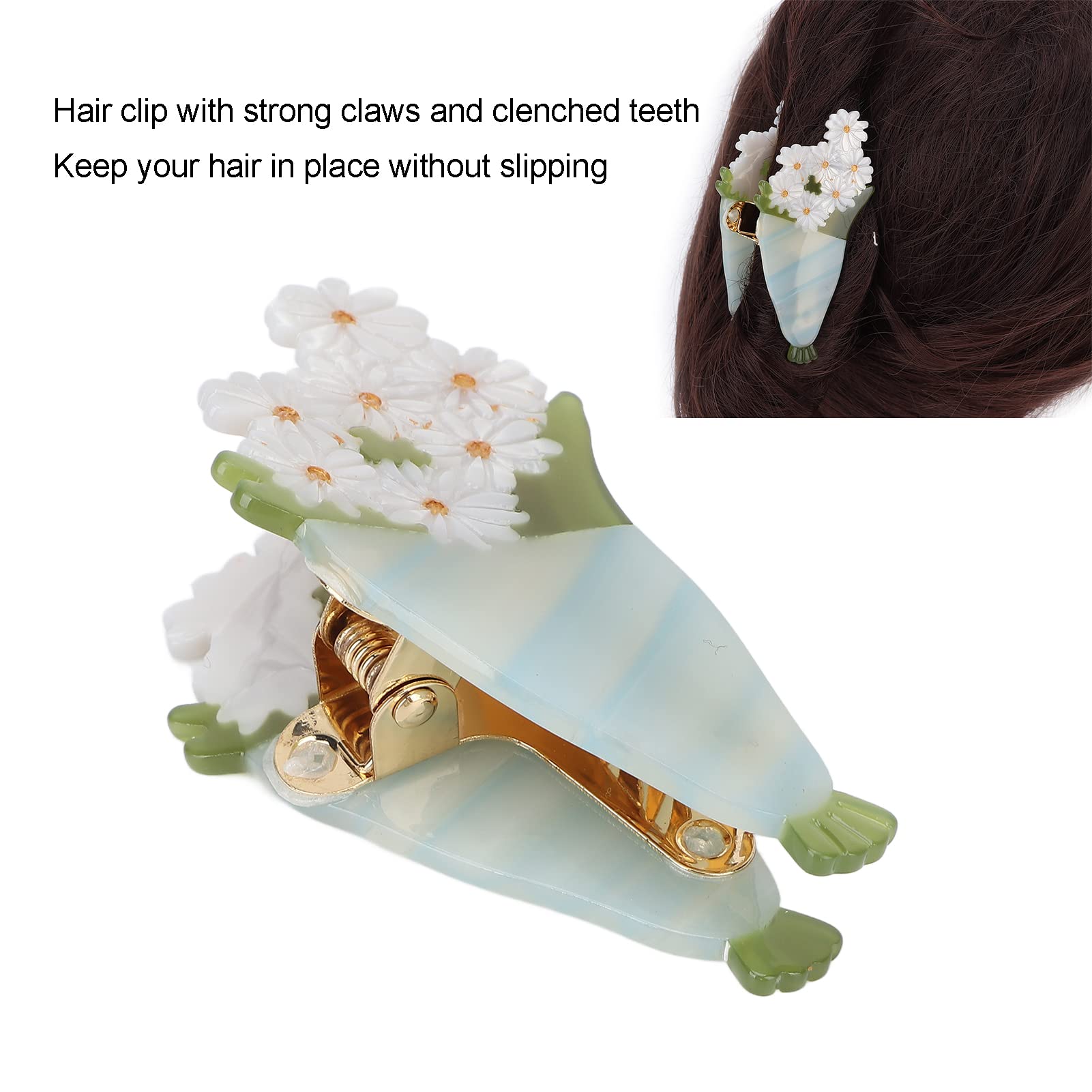 Fashionable Non-Slip Hair Claw Clip for Women & Girls - Sonew Hair Accessories (Bouquet Design) | Perfect for School, Work, Parties & Everyday Styling