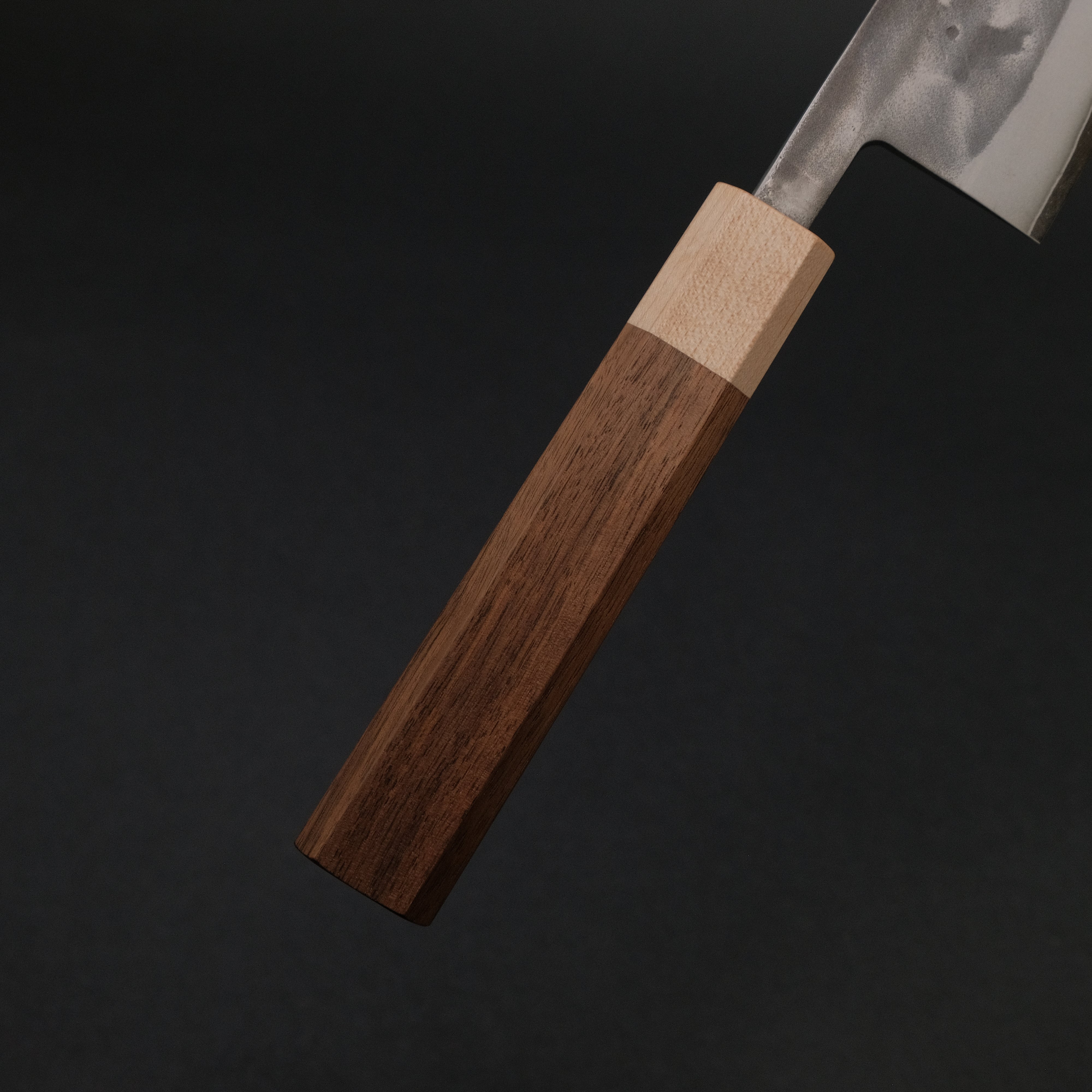Hitohira TD SLD Nashiji Gyuto 210mm Japanese Chef Knife - Walnut Handle - High Carbon Stainless Steel Blade - Professional Kitchen Knife for Slicing, Dicing & Chopping Vegetables, Meat & Fish