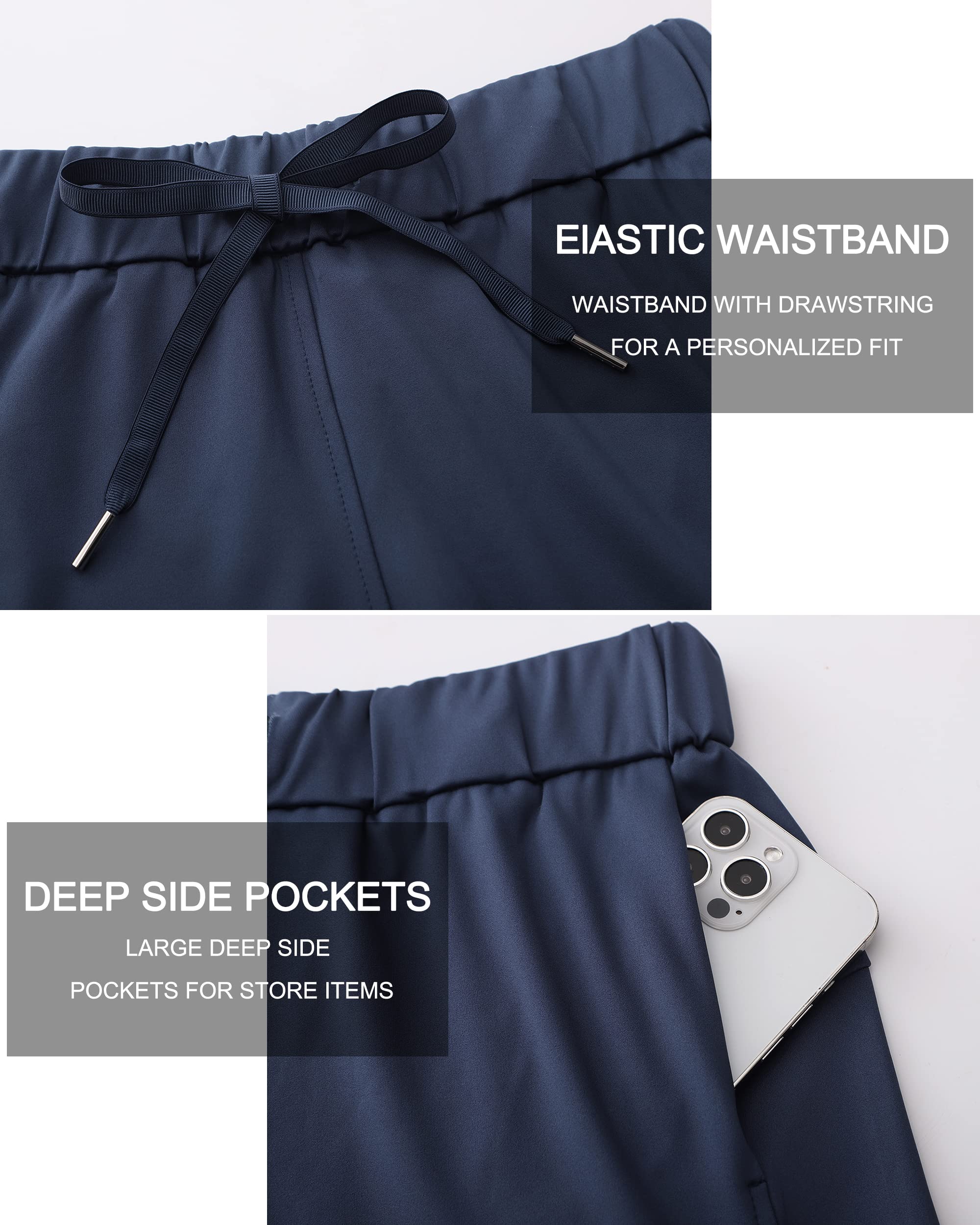 Women's Yoga Shorts with Pockets - Stretchy Lounge Running Hiking Workout Activewear - Perfect for Gym, Travel & Casual Wear