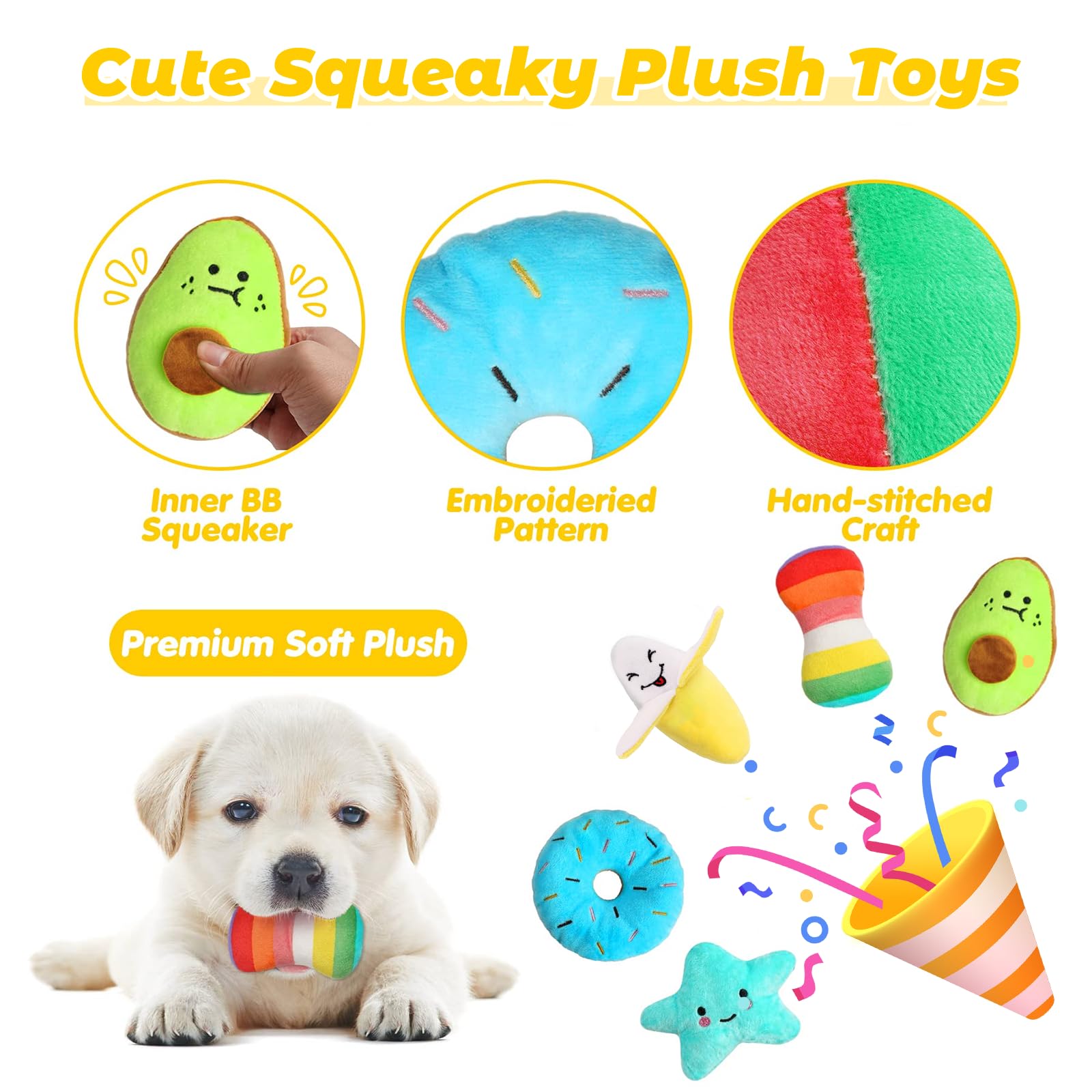 **20 Pack Luxury Dog Chew Toys for Puppies - Interactive Squeaky Rope Toys for Small Dogs | Durable Puppy Chew Toys for Teething, Training & Playtime**    *(Use for indoor/outdoor play, teething relief, training rewards, and bonding with your puppy!)*