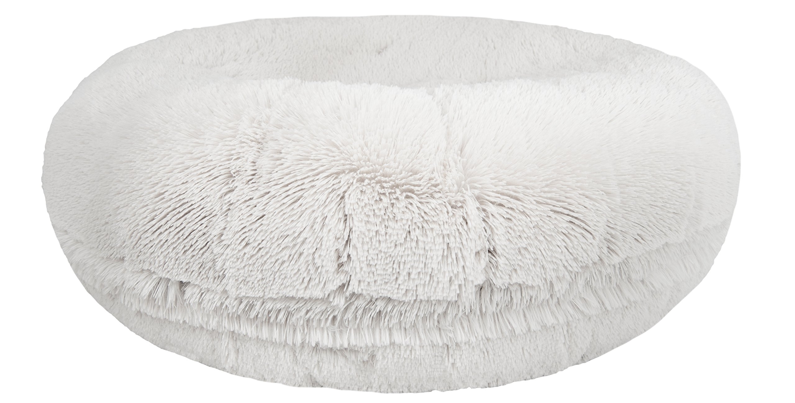 **Bessie and Barnie Plush Faux Fur Dog Bed – Waterproof & Washable Round Pet Bed – Calming Orthopedic Support for Small, Medium, Large Dogs – Perfect for Crates, Living Room, or Bedroom**