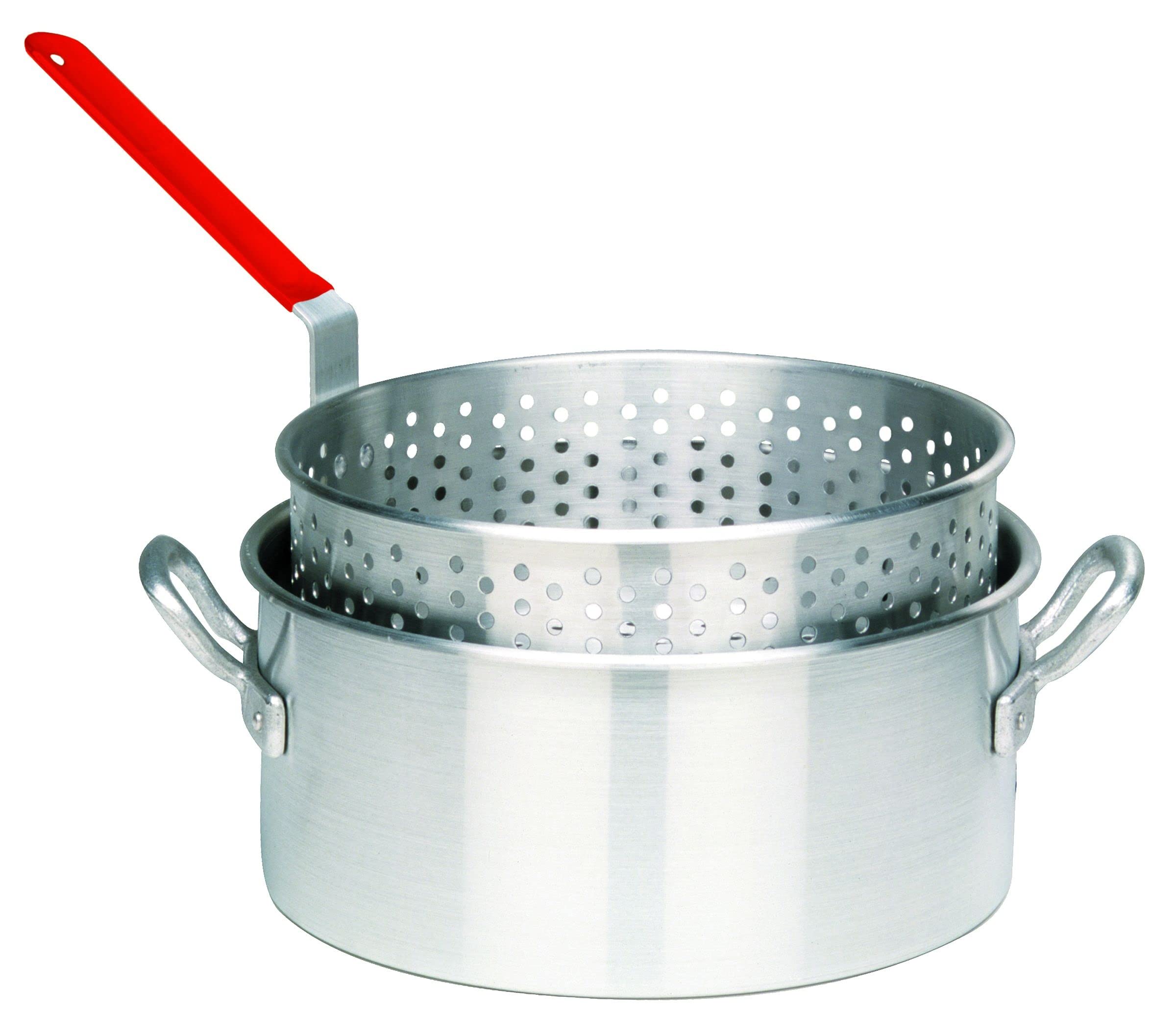 Bayou Classic Propane Outdoor Turkey Fryer Kit - 30 QT Aluminum Pot with Steel Frame Base, Basket & Stainless Thermometer - Perfect for Deep Frying Turkey, Chicken, Seafood & Vegetables in Backyard or Camping
