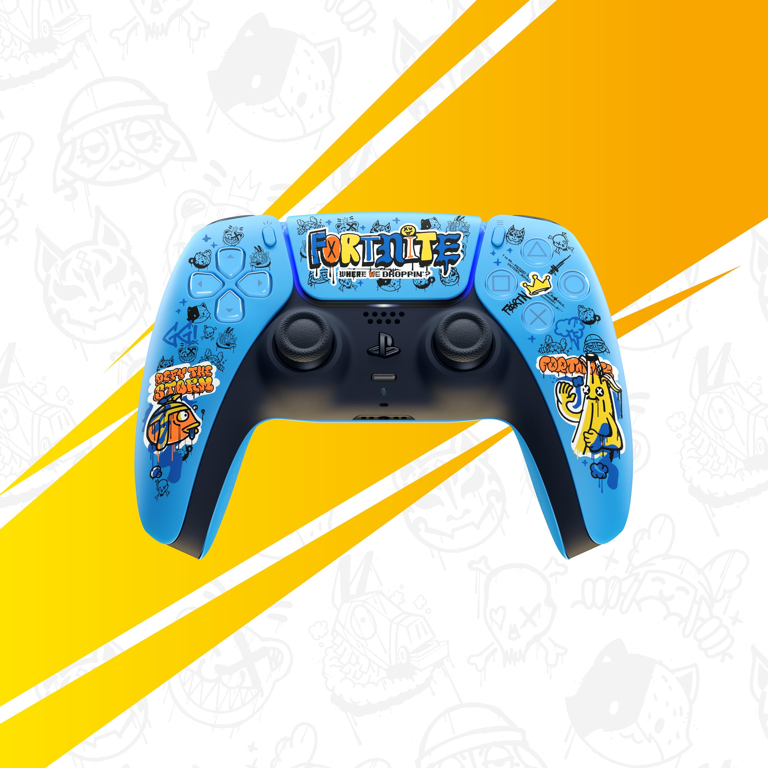 PlayStation DualSense Wireless Controller - Fortnite Limited Edition | Official PS5 Gamepad with Haptic Feedback & Adaptive Triggers | Perfect for Gaming, Streaming & Esports