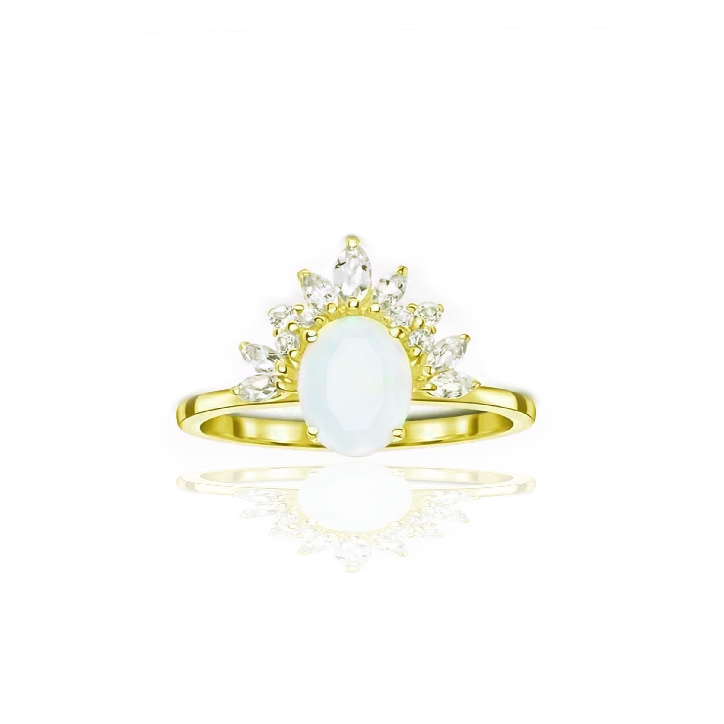 Radiant Crown Breastmilk Ring - Elegant Keepsake Jewelry for Moms | Perfect for Breastfeeding Mothers, Baby Showers & Mother's Day Gifts