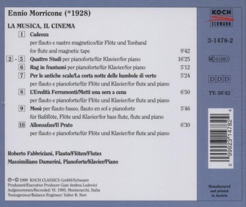 Morricone: La Musica, Il Cinema - Flute and Piano Music Collection | Perfect for Classical Music Lovers, Film Score Enthusiasts & Concert Performances