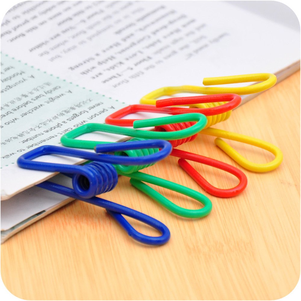 Yueton Pack of 30 Heavy Duty Steel Wire Clothesline Clips - Multi-Purpose Utility Clips for Laundry, Camping, Organizing & Home Use