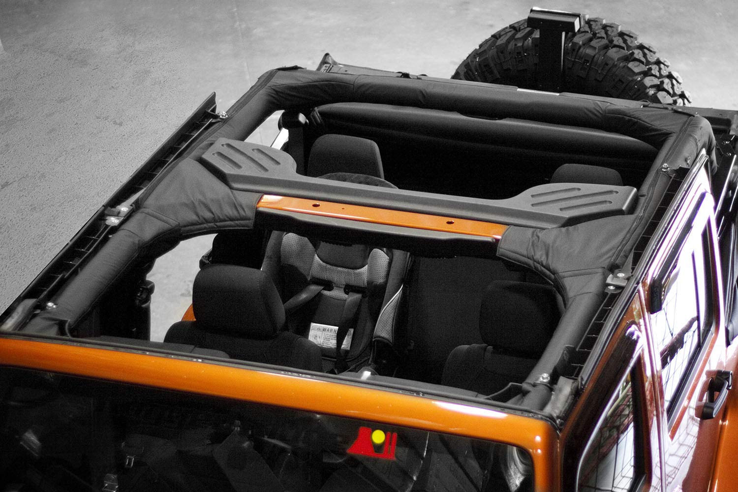 Rugged Ridge 13613.01 Roll Bar Cover - Durable Polyester Protection for 2007-2018 Jeep Wrangler JKU | Off-Road & Adventure Accessories
