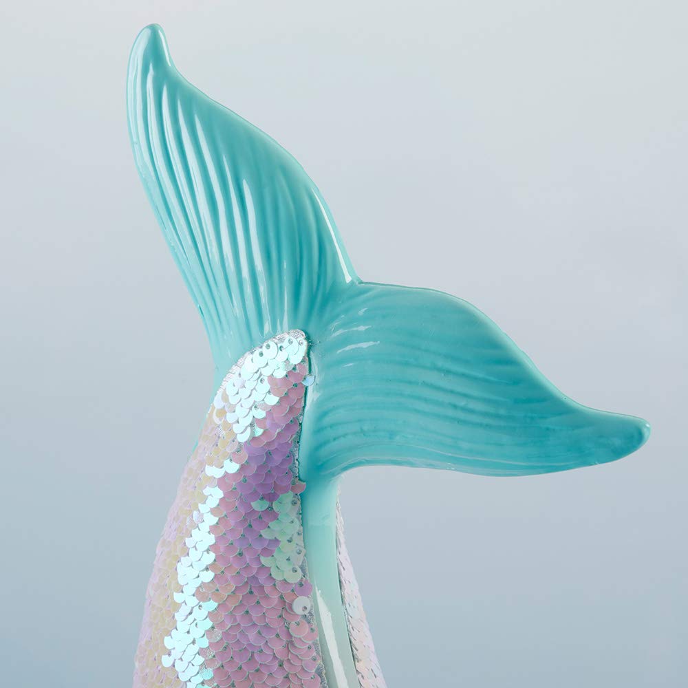 Reversible Sequin Mermaid Piggy Bank - Baby Room Decor for Savings & Gifts