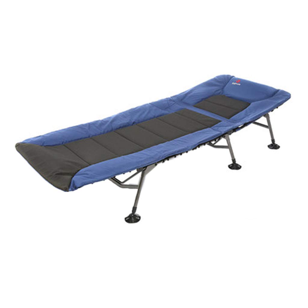Portable Folding Office Recliner & Camping Nap Bed - Lightweight for Indoor & Outdoor Use - Perfect for Office Naps, Camping Trips & Travel (Blue)