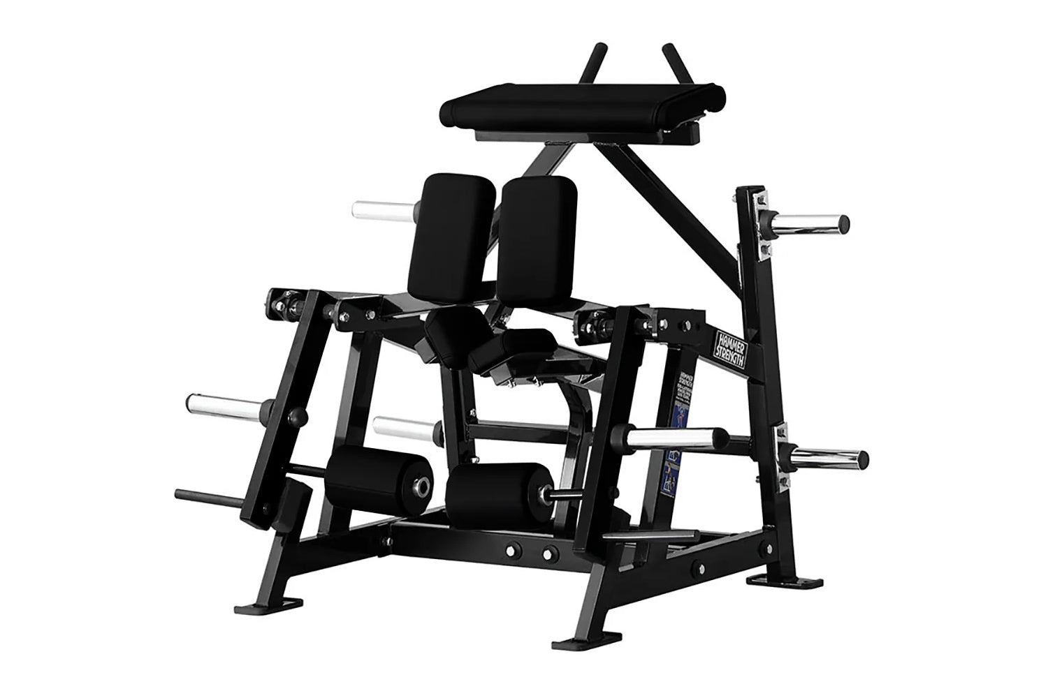 Hammer Strength Plate Loaded Iso-Lateral Kneeling Leg Curl Machine - Professional Gym Equipment for Home & Commercial Use - Perfect for Leg Workouts, Strength Training & Fitness Routines