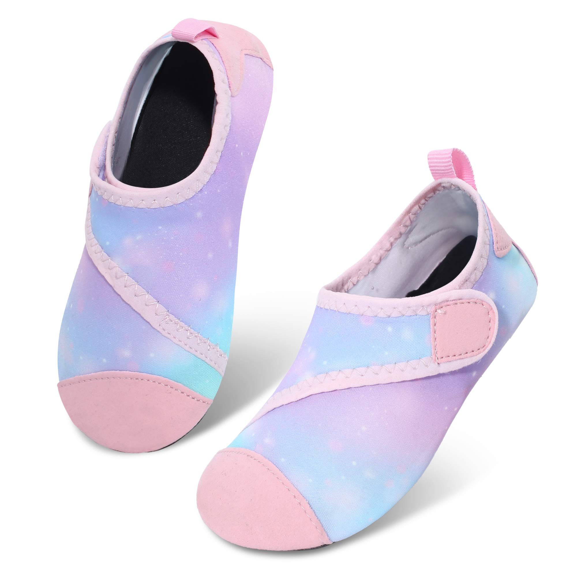 Kids Boys & Girls Summer Athletic Water Shoes - Quick-Dry Aqua Socks for Beach, Pool, Swimming | Lightweight & Non-Slip Water Shoes for Outdoor Activities