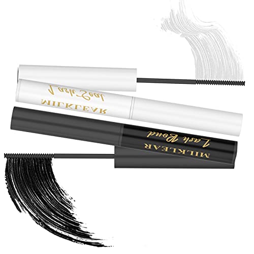 MILKEAR Lash Bond & Seal - Professional Cluster & Individual Lash Glue for DIY Eyelash Extensions at Home - Long Lasting Overnight Adhesive with Mascara Brush - Perfect for Parties, Weddings & Daily Beauty Routine